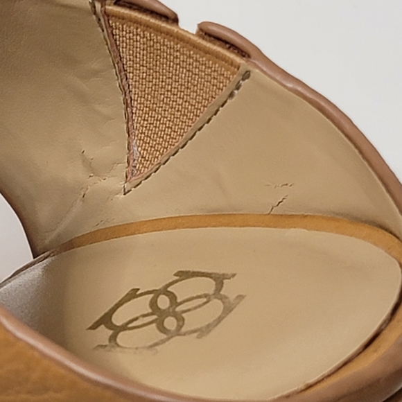 ANN TAYLOR Leather strappy Slip-on Open Toe wedge sandals size 6 - Picture 13 of 16